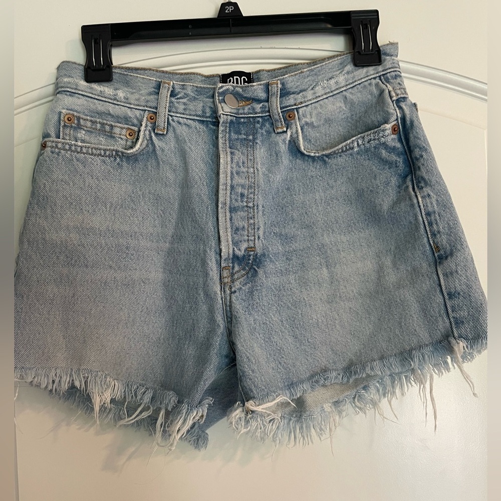 BDG Toothpick Urban Outfitters High-Risa Light Blue Jean Shorts